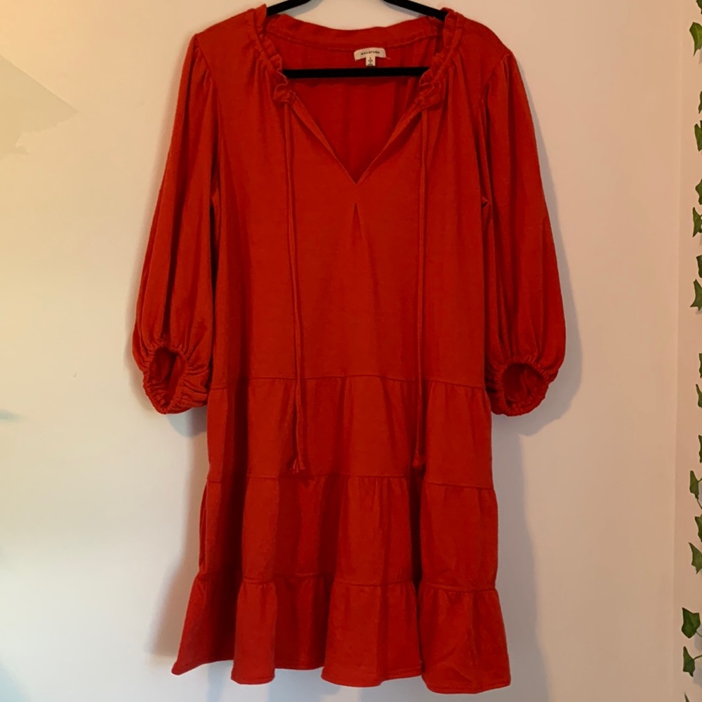 Max Studio Tiered Ruffle Hem Dress